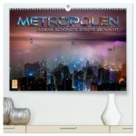 Metropolen - Asiens schönste Städte bei Nacht (hochwertiger Premium Wandkalender 2027 DIN A2 quer), Kunstdruck in Hochglanz