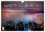 Metropolen - Asiens schönste Städte bei Nacht (Wandkalender 2027 DIN A4 quer), CALVENDO Monatskalender