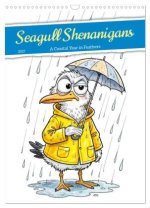 Seagull Shenanigan - A Coastal Year in Feathers (Wall Calendar 2027 DIN A3 portrait), CALVENDO 12 Month Wall Calendar
