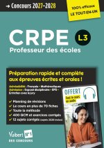 CRPE 2027-2028 - L3 - 100 % efficace : Préparation rapide et complète aux épreuves écrites et orales + Cours en audio