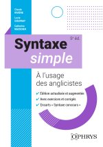 Syntaxe simple - À l'usage des anglicistes - 6e éd.