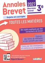 Annales Brevet - Toutes les matières - 3e - 2027