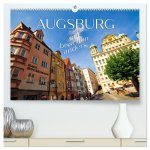 Augsburg - ein bisschen anders (hochwertiger Premium Wandkalender 2027 DIN A2 quer), Kunstdruck in Hochglanz