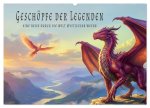 Geschöpfe der Legenden - Eine Reise durch die Welt mystischer Wesen (Wandkalender 2027 DIN A2 quer), CALVENDO Monatskalender