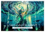 Götter der Elemente - Griechische Mythologie Kunstkalender (Wandkalender 2027 DIN A3 quer), CALVENDO Monatskalender