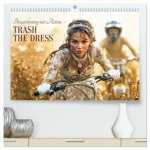 Trash The Dress - Brautshooting mit Action (hochwertiger Premium Wandkalender 2027 DIN A2 quer), Kunstdruck in Hochglanz
