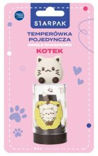 Temperówka plastikowa na blistrze. Kotki