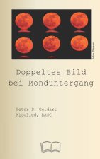 Doppeltes Bild bei Monduntergang