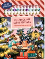 Malblock mit Glitzersteinen