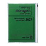 Mark's 2026/2027 Diary A5 Storage.it, Green