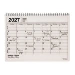 Mark's 2027 Notebook Calendar M, Ivory