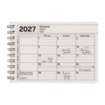 Mark's 2027 Notebook Calendar XS, Ivory