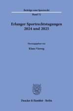 Erlanger Sportrechtstagungen 2024 und 2025