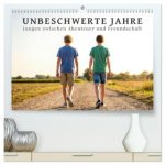Unbeschwerte Jahre - Jungen zwischen Abenteuer und Freundschaft (hochwertiger Premium Wandkalender 2027 DIN A2 quer), Kunstdruck in Hochglanz