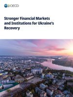 Stronger Financial Markets and Institutions for Ukraine's Recovery