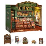 Miniaturowy domek Book Nook Kwiaciarnia marzeń