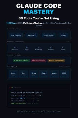 Claude Code Mastery - 60 Tools You're Not Using
