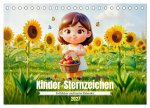 Kinder Sternzeichen - Fröhlicher und bunter Kalender (Tischkalender 2027 DIN A5 quer), CALVENDO Monatskalender