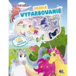 Veselé vyfarbovanie so super samolepkami Jednorožce