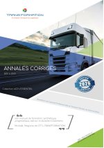 Annales Corrigées - Examen National de Capacité Professionnelle en Transport Routier de Marchandises