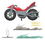 Teenage Mutant Ninja Turtles Ultimates Vehicle Wave 14 Shell Cycle