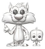 Looney Tunes POP!&Buddy Animation Vinyl Figure Sylvester&Tweety 9 cm