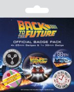 Back to the Future Pin-Back Buttons 5-Pack DeLorean
