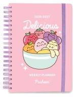 Pusheen School Diary weekly planner 2026/2027 Fruits A5