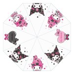 Sanrio Pink Black Party Series Umbrella Kuromi & My Melody Transparent
