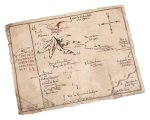 The Hobbit Art Print Thorin's Map 40 x 30 cm