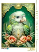 CALVENDO Puzzle Junger Papagei im Tarot-Stil | 1000 Teile Lege-Größe 64x48cm Foto-Puzzle für glückliche Stunden