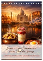 Indien - Eine Schlemmerreise durchs Land der Gewürze (Tischkalender 2027 DIN A5 hoch), CALVENDO Monatskalender