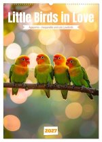 Little Birds in Love (Wall Calendar 2027 DIN A2 portrait), CALVENDO 12 Month Wall Calendar