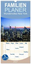 Familienplaner 2027 - Wundervolles New York mit 5 Spalten (Wandkalender, 21 x 45 cm) CALVENDO