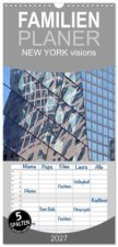 Familienplaner 2027 - NEW YORK visions mit 5 Spalten (Wandkalender, 21 x 45 cm) CALVENDO