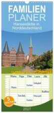 Familienplaner 2027 - Hansestädte in Norddeutschland mit 5 Spalten (Wandkalender, 21 x 45 cm) CALVENDO