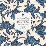 Colonial Williamsburg Blue and White Wall Calendar 2027