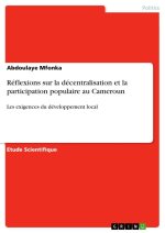Réflexions sur la décentralisation et la participation populaire au Cameroun