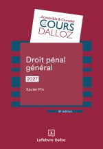 Droit pénal général 2027. 18e éd.