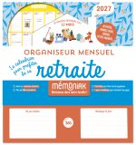 Organiseur mensuel Mémoniak retraite 2027, 12 mois janvier-décembre 2027