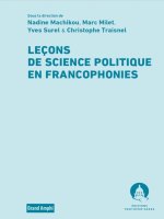 Leçons de science politique en francophonies