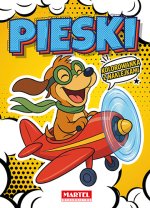 Pieski. Kolorowanka komiksowa z naklejkami