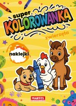 Zwierzęta. Super kolorowanka z naklejkami