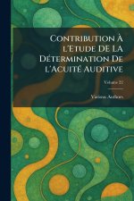 Contribution Ã l'Etude DE LA DÃ©termination de l'AcuitÃ© auditive