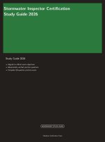 Stormwater Inspector Certification Study Guide 2026