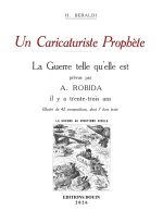 Un caricaturiste prophète. La guerre telle qu'elle est prévue par Albert Robida