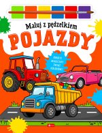 Pojazdy. Dla chłopców.  Maluj pędzelkiem