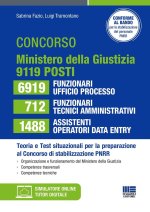 Concorso ministero della Giustizia per la stabilizzazione del PNRR: 6919 funzionari ufficio processo 712 funzionari tecnici-amministrativi 1488 assist