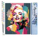 Malování podle čísel - Marilyn Monroe bez rámu 40x50cm