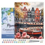 Malování podle čísel - Průplav V Amsterodamu na rámu 40x50cm